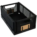 Expo-Börse Klappbox 25 x 16,5 cm Aufbewahrungsbox schwarz Klapp- und stapelbar