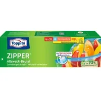 Toppits 18 Toppits Gefrierbeutel ZIPPER 3,0 l
