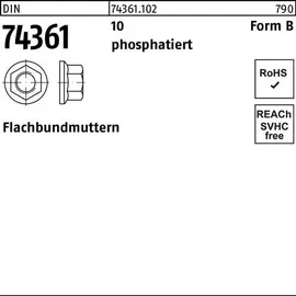 F. REYHER Nchfg. GmbH & Co. KG Flachbundmutter DIN 74361 M20 x 1,5 SW27 100 Stück