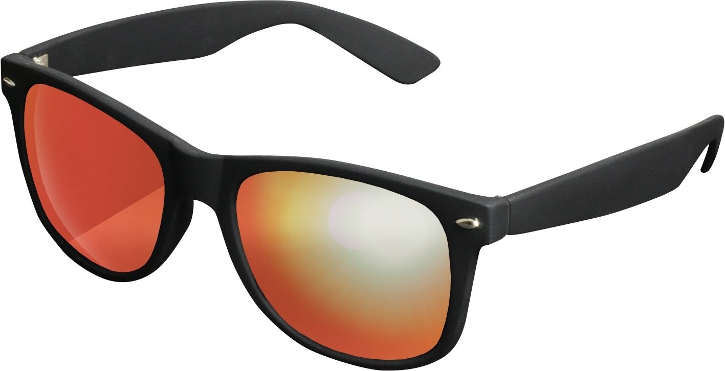 MSTRDS Likoma Mirror Unisex Sonnenbrille Für Damen und Herren mit verspiegelten Gläsern, black/red