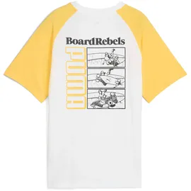 Puma Mid90s Graphic T-Shirt II Jungen 02 white/sunny yellow 164