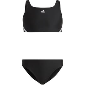 adidas Mädchen Bikini Set 3S Bikini, Black/White, IB6001, 92
