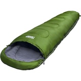 EXPLORER Mumienschlafsack »TRAMP Camping Schlafsack 230x80x55cm Outdoor«, (+9°C bis -9°C warm Frühling/Sommer/Herbst Reise Festival), kombinierbar leicht 1300g, grün