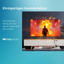 Toshiba QLED Fernseher 65 Zoll Smart TV, VIDAA 4K UHD HDR, Triple-Tuner, 65QV2363DA