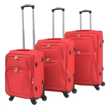 vidaXL Koffer-Set 3-tlg. rot
