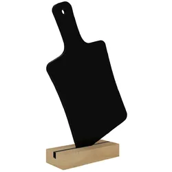 ALLboards Doppelseitige SCHNEIDEBRETT SCHNEIDEBRETTFORM Kleine Tafeln 4 Stück Set mit Staffelei, Dekorativ Deko, Kreidetafel