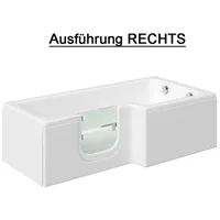 HAK Solarna Badewanne mit Tür 170 x 85 cm (UBA147ARA2V-01)