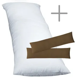 EXKLUSIV HEIMTEXTIL Stillkissen 40 x 145 cm Braun