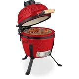 Kamado Grill Keramikgrill Holzkohlegrill Smoker Kugelgrill Grill-Ei Kohlegrill