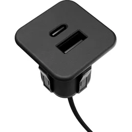 Kalb USB-C auf USB-A Adapter Schwarz