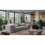 s-style möbel Big-Sofa Cork mit Schlaffunktion und Boxspringfederung, Lounge Sofa grau