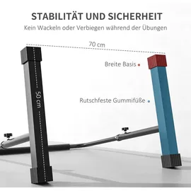 sportnow Dip Barren Bars Schwarz 80-100 cm