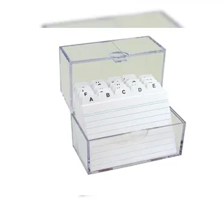 TSI Karteikasten A7 Transparent 100 St.