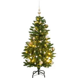 vidaXL Weihnachtsbaum Klappbar LED Beleuchtet 120 cm