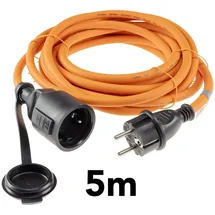 ChiliTec Verlängerungskabel 5m IP44, Orange