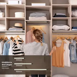 PARLAT LED Unterbauleuchte SIRIS, 50cm, flach, silber, 6,9 W, 655lm, weiß