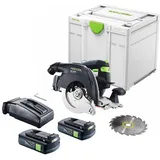 Festool HKC 55 EB-Basic Akku-Handkreissäge 18 V 160 mm inkl. 2x Akku 3,0 Ah + Ladegerät + Systainer