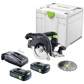 Festool HKC 55 EB-Basic Akku-Handkreissäge 18 V 160 mm inkl. 2x Akku 3,0 Ah + Ladegerät + Systainer