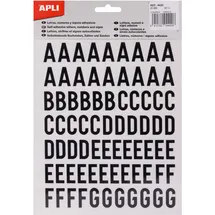 APLI Haftbuchstaben Großbuchstaben 20 mm schwarz