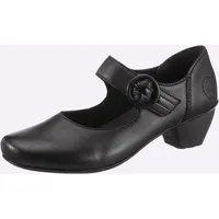Rieker Damen, Halbschuhe für Damen, schwarz, Größe 39 EU