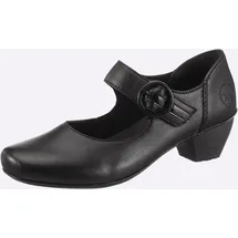 Rieker Damen, Halbschuhe für Damen, schwarz, Größe 39 EU