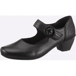 Rieker Damen, Halbschuhe für Damen, schwarz, Größe 39 EU