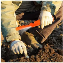 Outsunny Metalldetektor für Erwachsene, Tragbar Ortungsgerät mit LED Indicator,