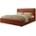 mks möbel Polsterbett mit Bettkasten - orange - Maße (cm): B: 148 H: 103