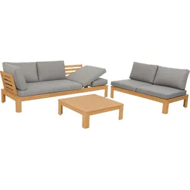 ACAMP Lounge Garnada Loungegruppe teakfarben/grau
