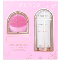 FOREO LUNA play smart 2 Skin Analysis & Gesichtsreinigungsbürste mit Mikroschaumreiniger, 3,3 fl. oz. Skin Supremes Holiday Set