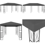 Pavillon 3x6 m Anthrazit Stoff - Gartenpavillon - Pavillon - Outdoor Möbel - Sonnenschutz - Gartenparty - Home & Living