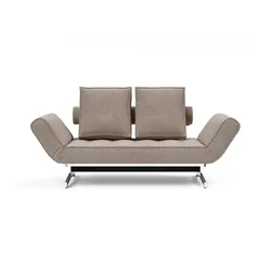 3-Sitzer INNOVATION LIVING TM "Ghia Schlafsofa", beige, B:178cm H:83cm T:93cm, Sofas, eine große Liegefläche mit geringer Stellfläche, beidseitig abklappbar