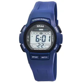 XINJIA Uni Digitaluhr mit Silikonband