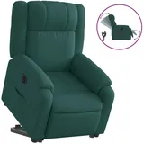 vidaXL Relaxsessel mit Aufstehhilfe Elektrisch Polyester 50 x 99 x 50 cm Dunkelgrün