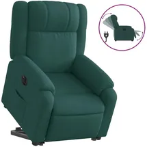 vidaXL Relaxsessel mit Aufstehhilfe Elektrisch Polyester 50 x 99 x 50 cm Dunkelgrün