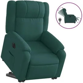 vidaXL Relaxsessel mit Aufstehhilfe Elektrisch Polyester 50 x 99 x 50 cm Dunkelgrün