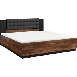 petits-meubles Alec 140 x 200 cm Braun/Schwarz