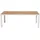 VCM Gartentisch 205 x 90 x 75 cm Teak-Dekor