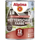 Alpina Wetterschutzfarbe 2,5 L schokobraun