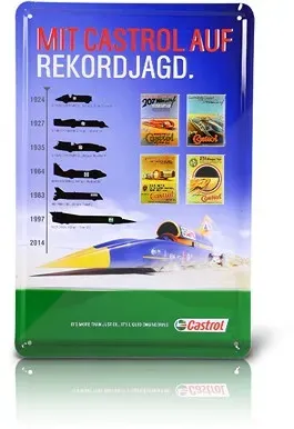 Castrol Blechschild