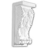 PROFHOME DECOR Konsole Zierelement Korinthisch weiß 1 St. 8,7 x 21,6 x 7,4 cm
