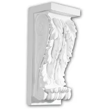 PROFHOME DECOR Konsole Zierelement Korinthisch weiß 1 St. 8,7 x 21,6 x 7,4 cm