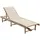 furnicato Garten-Sonnenliege 200 x 65 x 87 cm Creme