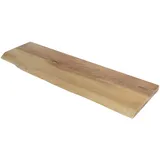 SAM Outillage Steckboard mit Baumkante Wandregal Akazie massiv naturfarben lackiert 90 x 20 Amanda