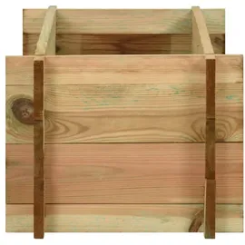vidaXL Pflanzkübel Hochbeet 80 x 80 x 80 cm Braun