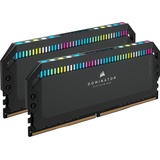 Corsair Dominator Platinum RGB schwarz DIMM Kit 64GB, DDR5-6600, CL32-39-39-76, on-die ECC (CMT64GX5M2B6600C32)