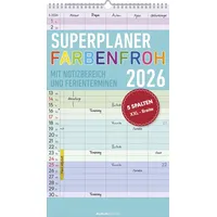 ALPHA EDITION GmbH & Co. KG Superplaner Farbenfroh 2026