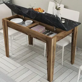 Skye Decor Kiev 110 x 75 x 72 cm Nussbaumfarbe/schwarz