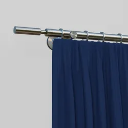 Gardinenstange INDEKO "Kimberley", silber (edelstahlfarben), L:250cm, Eisen, Gardinenstangen