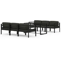 vidaXL Garten-Lounge-Set 7-tlg. Aluminium anthrazit